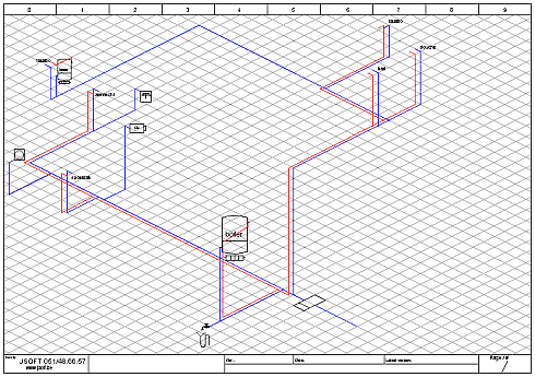 Voorbeeld isometrische tekening 